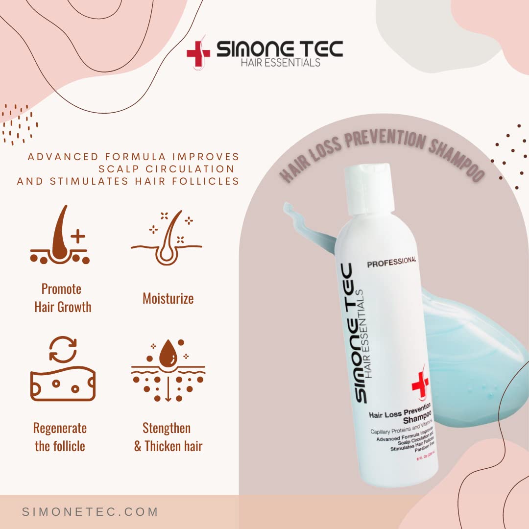 Simone Tec Prevention Hair Loss Shampoo 200mL Increase growth / Regeneration of Hair Follicles