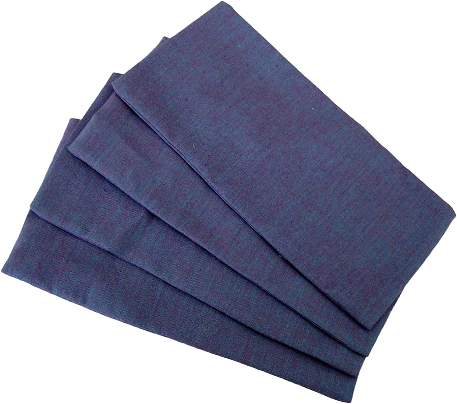 Peacegoods Eye Pillow Cover Pack of (4) - Washable Cotton - Soft Soothing - 4.5 x 9 - fits Our Eye P
