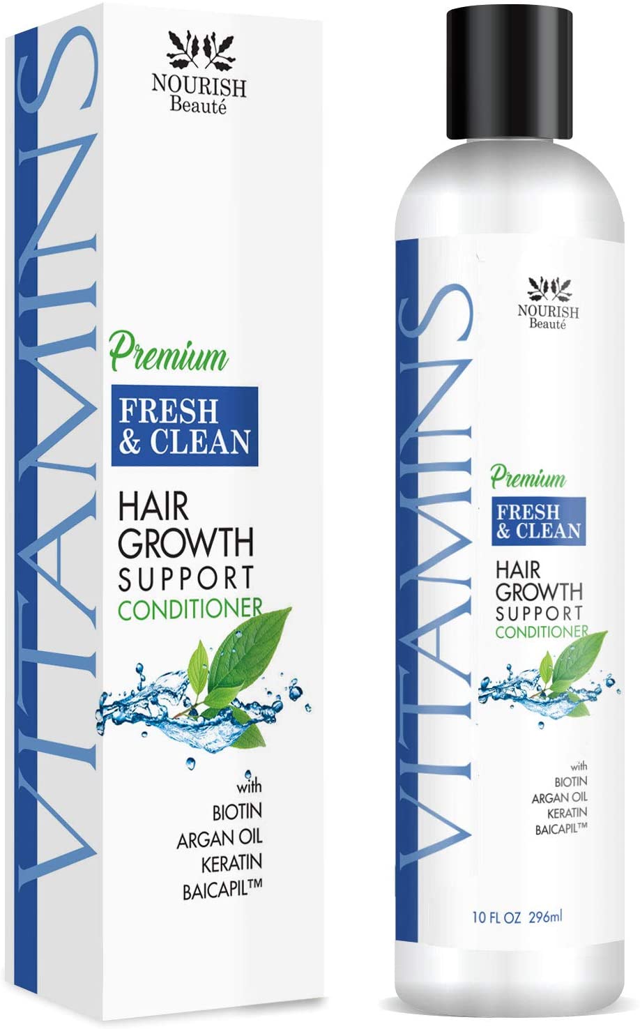 Nourish Beaute Vitamins Premium Conditioner for Hair Loss to Promote Hair Regrowth, Fresh and Clean