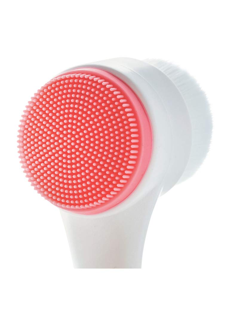 Cala Dualaction pink facial cleansing brush