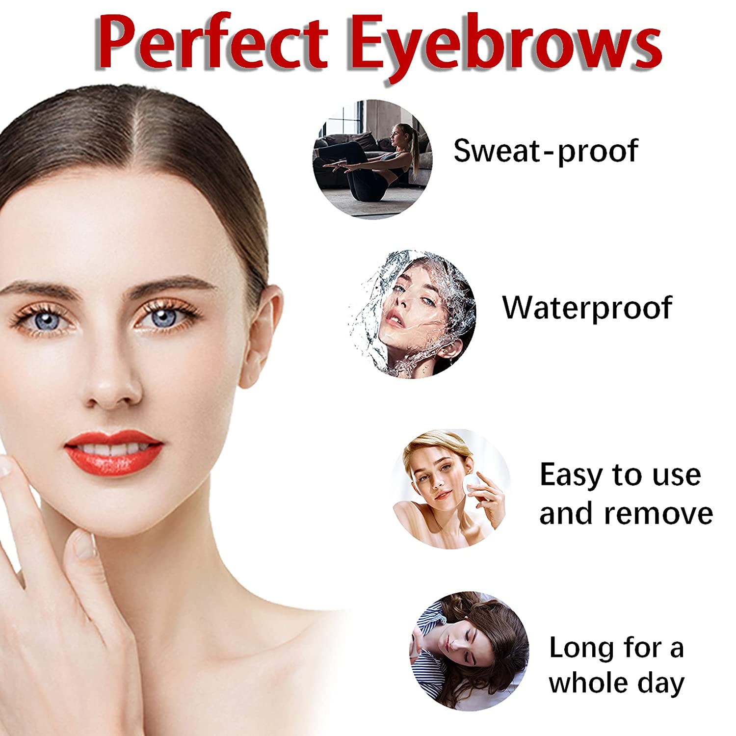 2PCS Dark Brown Eyebrow Pencil,Microblading Eyebrow Pen,Eyebrow Tattoo Pen,Brow Pencil,Waterproof Lo