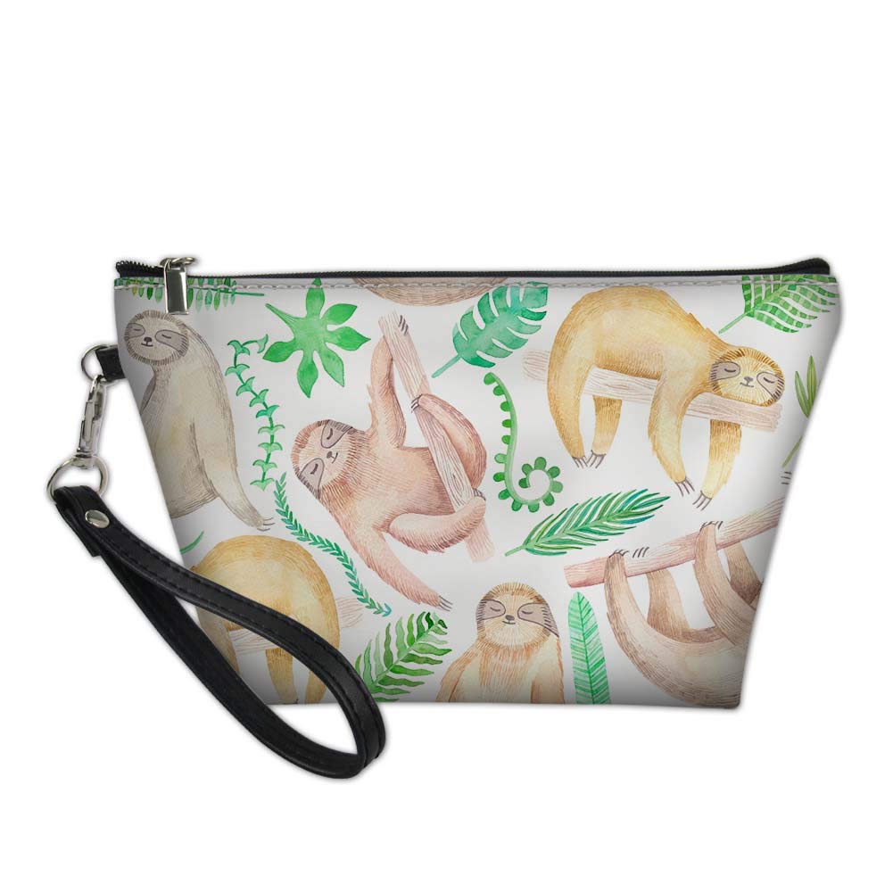 Spring Warner Leather Zipper Cosmetic Travel Bags for Women Pencil Case Pen Bag Pouch Stationary Cas