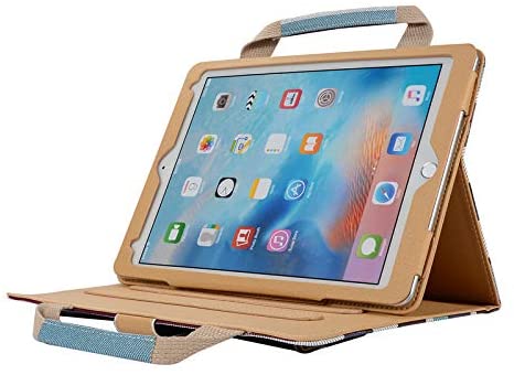 iPad Air 10.5 Case 2019, TechCode Synthetic Leather Protective Case Travel Sleeve Multi-Angle Stand