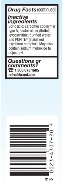 Refresh Optive Advanced Lubricant Eye Drops - 0.66 oz, (3 X Twin Packs)