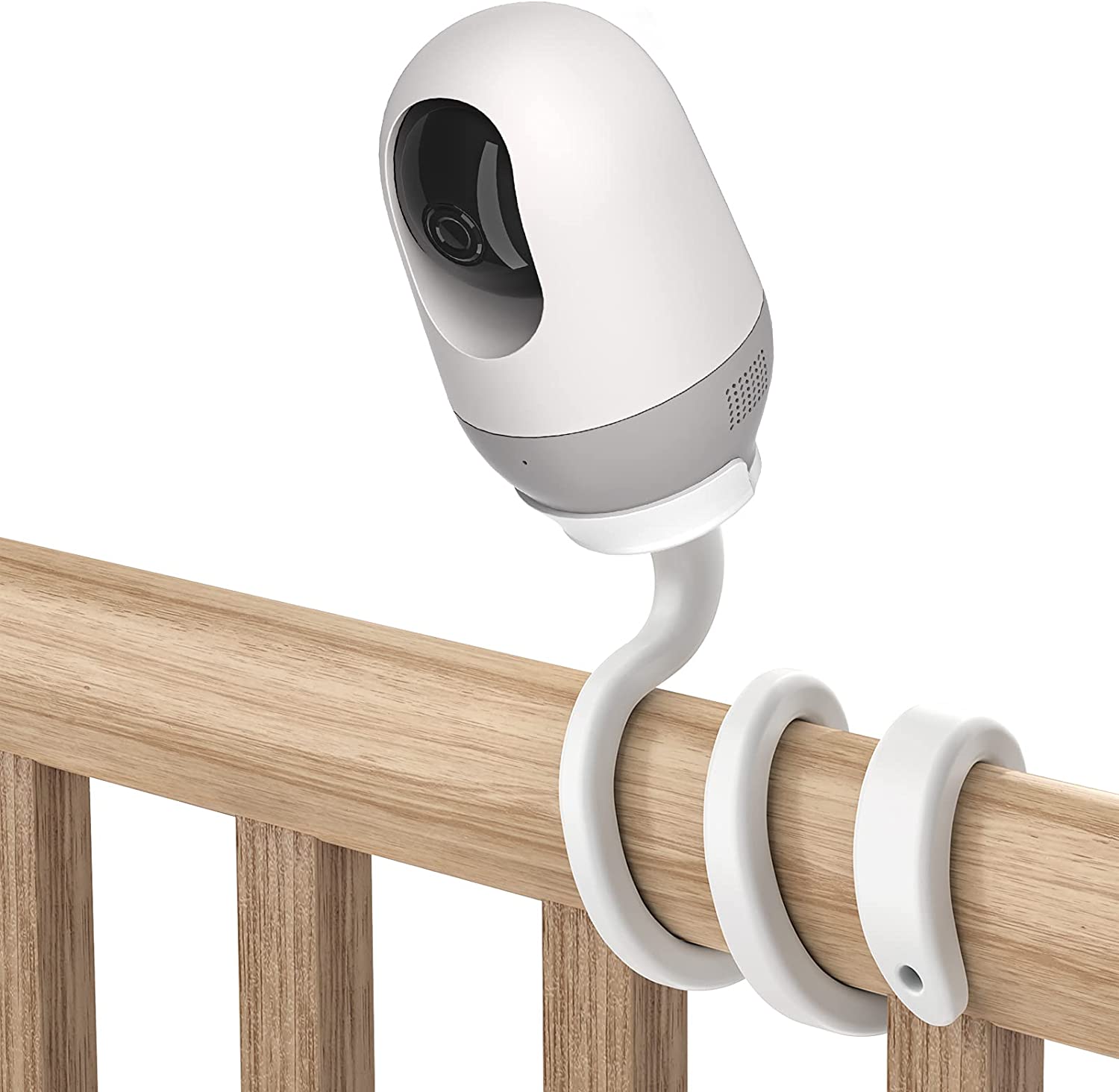 oioaahkeo Baby Monitor Mount Crib Mount for Nooie Baby Monitor(NOT Included) No Drilling Needed