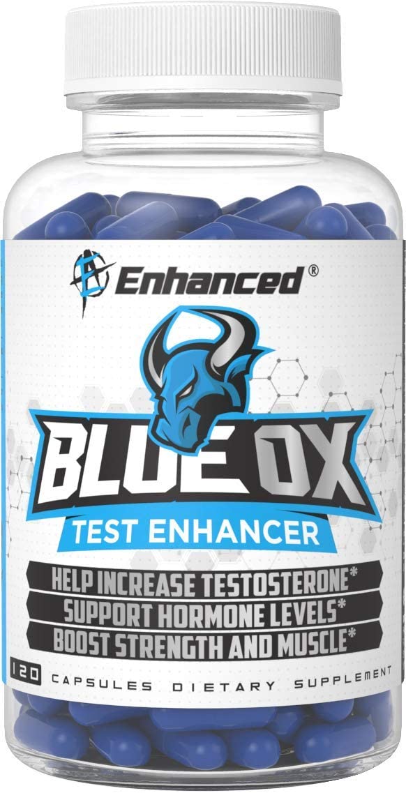 Enhanced Labs - Blue Ox Testosterone Booster- Natural Testosterone Supplement for Increased Strength