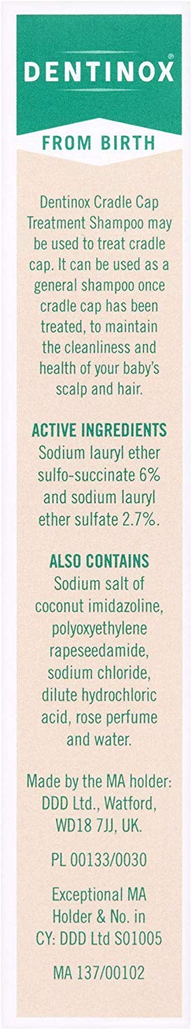 Dentinox Cradle Cap Baby Shampoo 125Ml