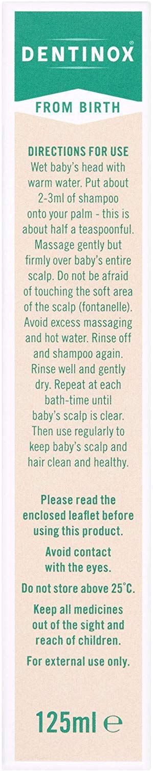 Dentinox Cradle Cap Baby Shampoo 125Ml