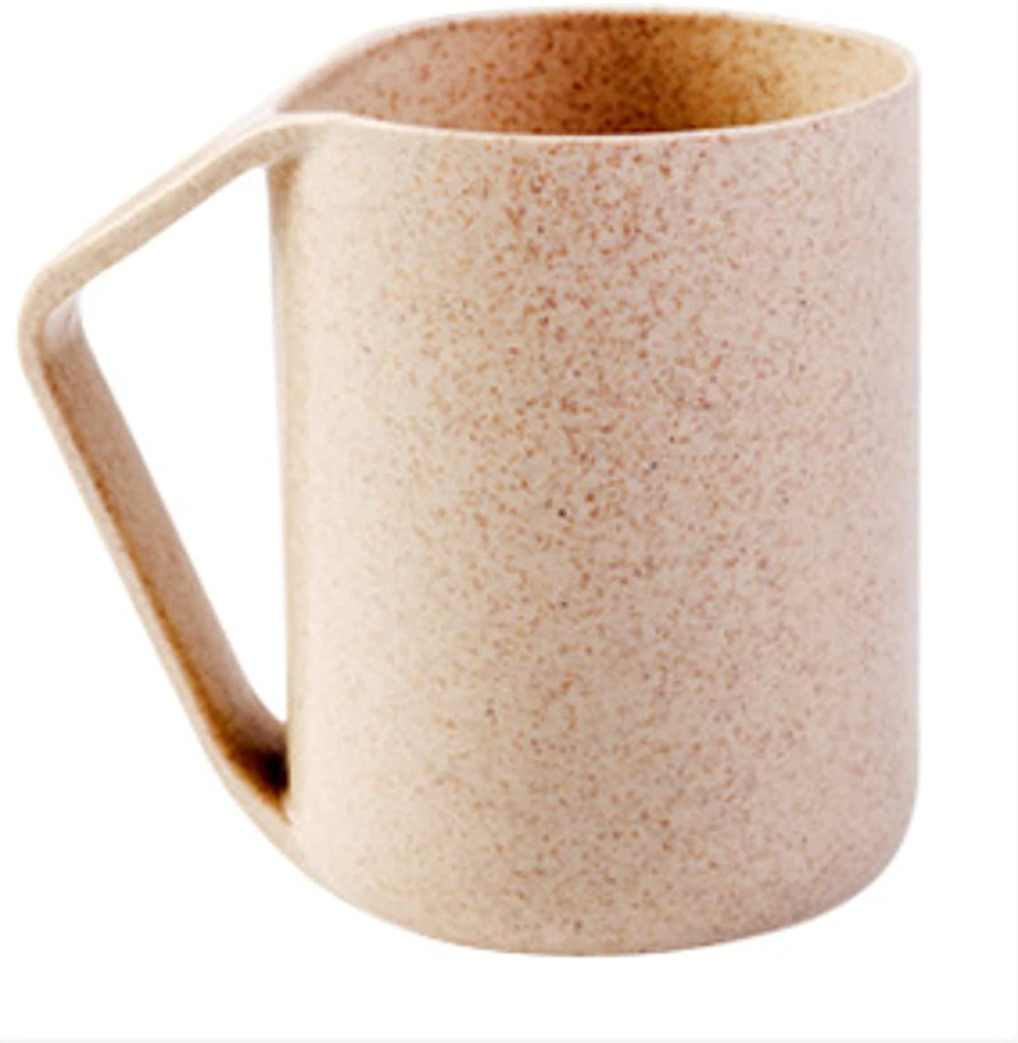 AOOF Wheat Straw Mouthwash Cup, Environmentally Friendly, Bathroom Tooth-Brushing Cup,Random Color