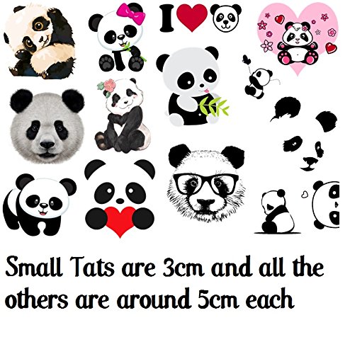 Panda Collection (Panda Temporary Tattoos)