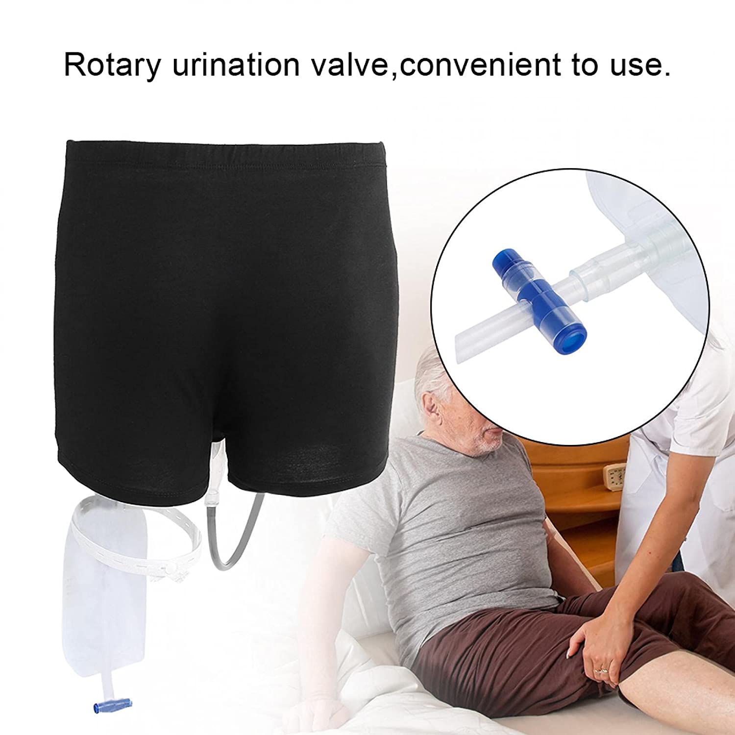 Reusable Male Urinal Pee Leg Urine Funnel Pee Holder Collector with Catheter