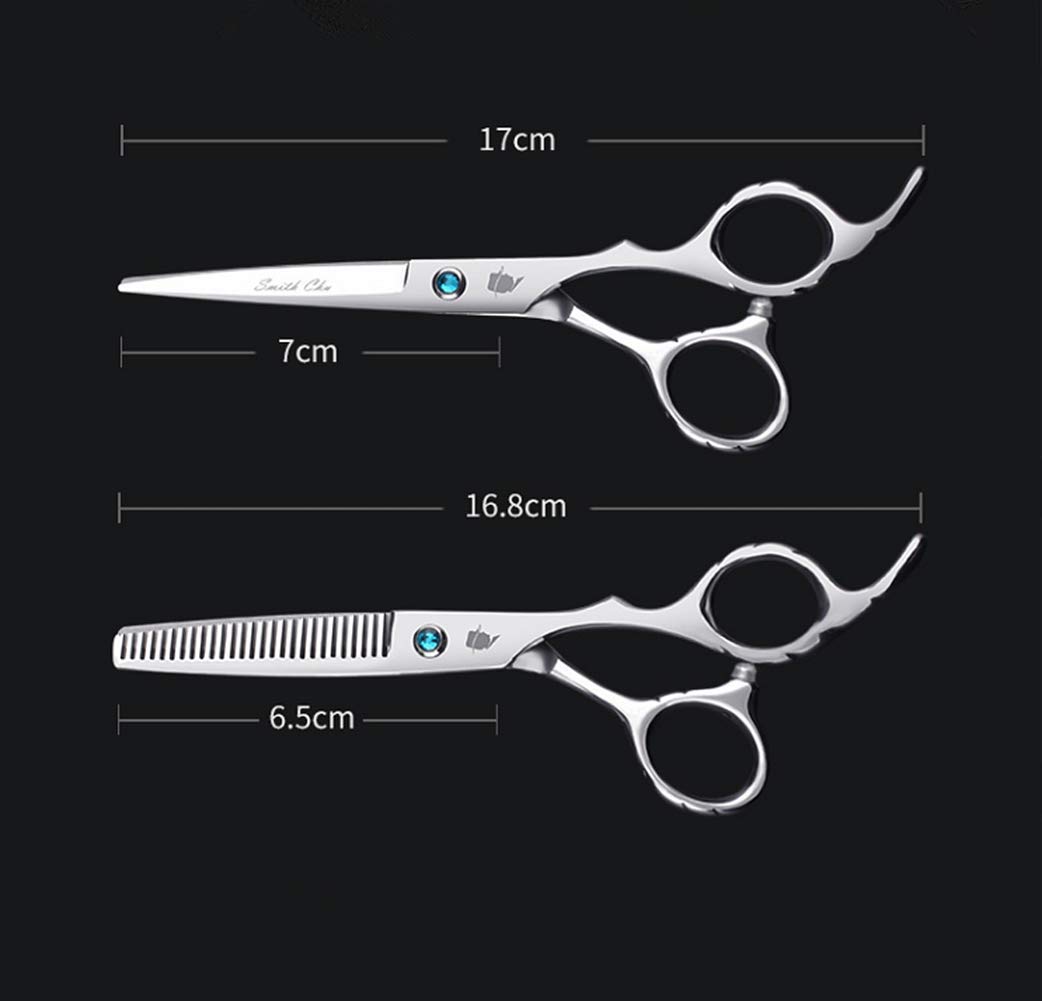 1 Set Professional Barber Hair Scissor SMITH CHU (HM100) Cutting & Thinning Scissors Kit 6.0inch, Ja