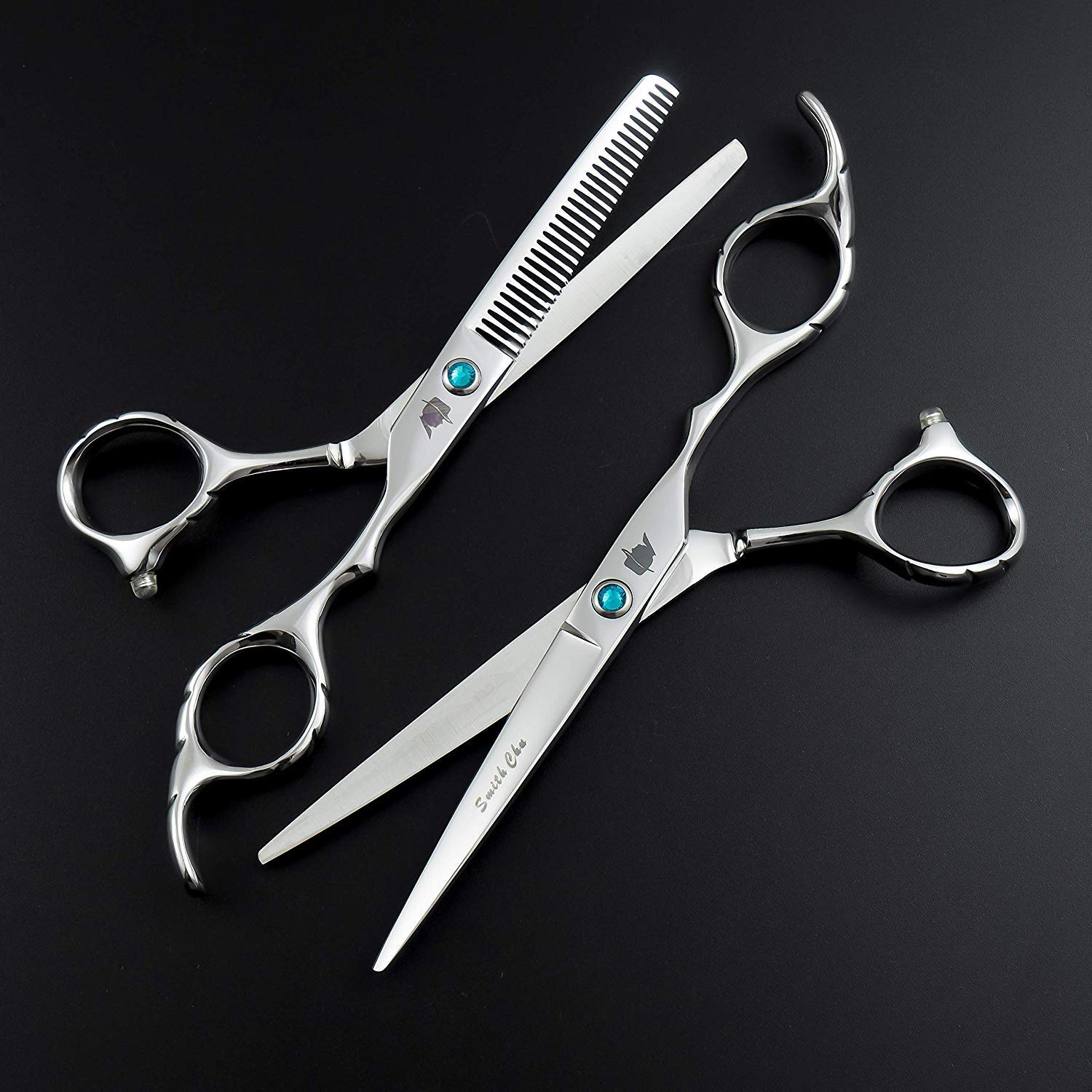 1 Set Professional Barber Hair Scissor SMITH CHU (HM100) Cutting & Thinning Scissors Kit 6.0inch, Ja