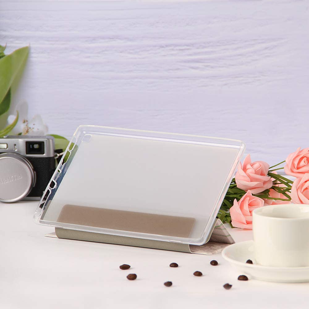 Herzzer Three Fold Leather Case for Amazon Fire HD 8 2016/2017/2018,Slim Multi-Angle View Folio Stan