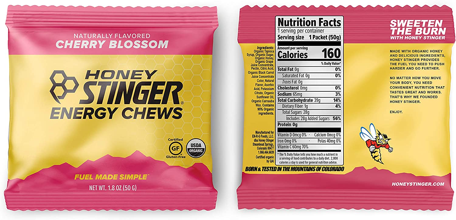 Honey Stinger Organic Energy Chews Variety Pack with Sticker 8