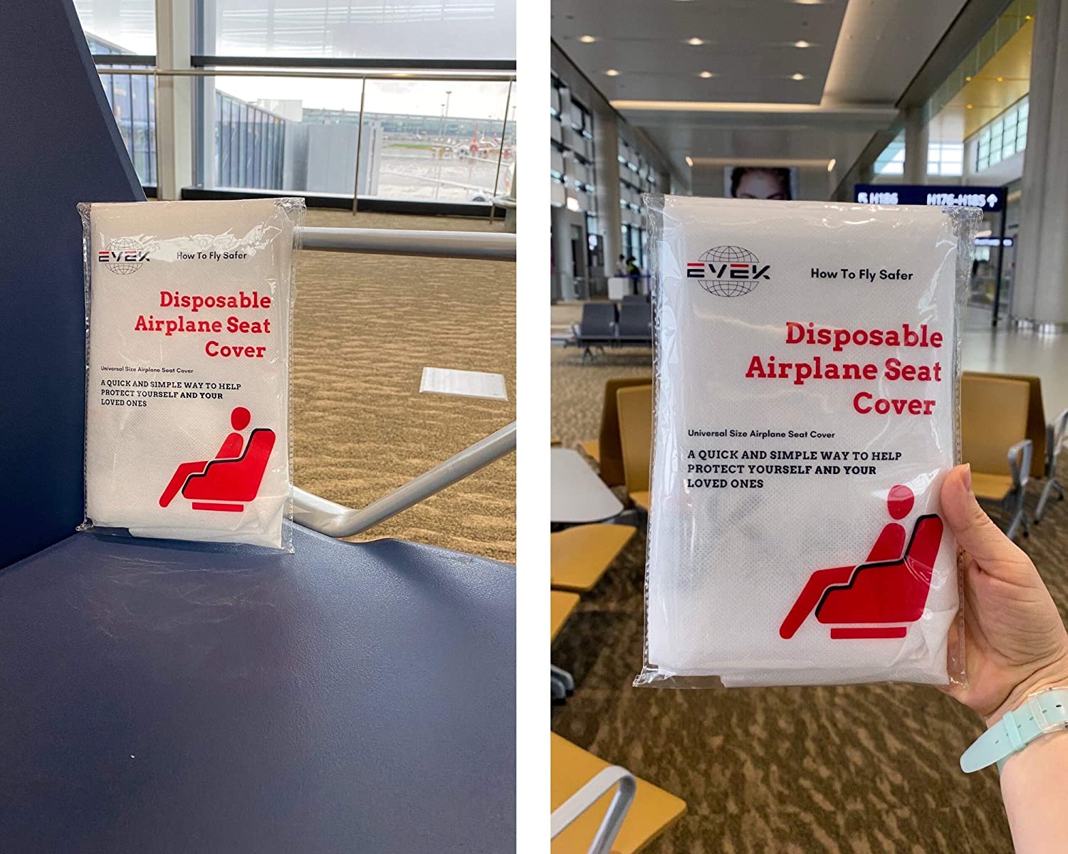 1pcs Protective Airplane Seat Covers for Travel Automotive Seat Cover Plane Protector Cars Taxi Trai