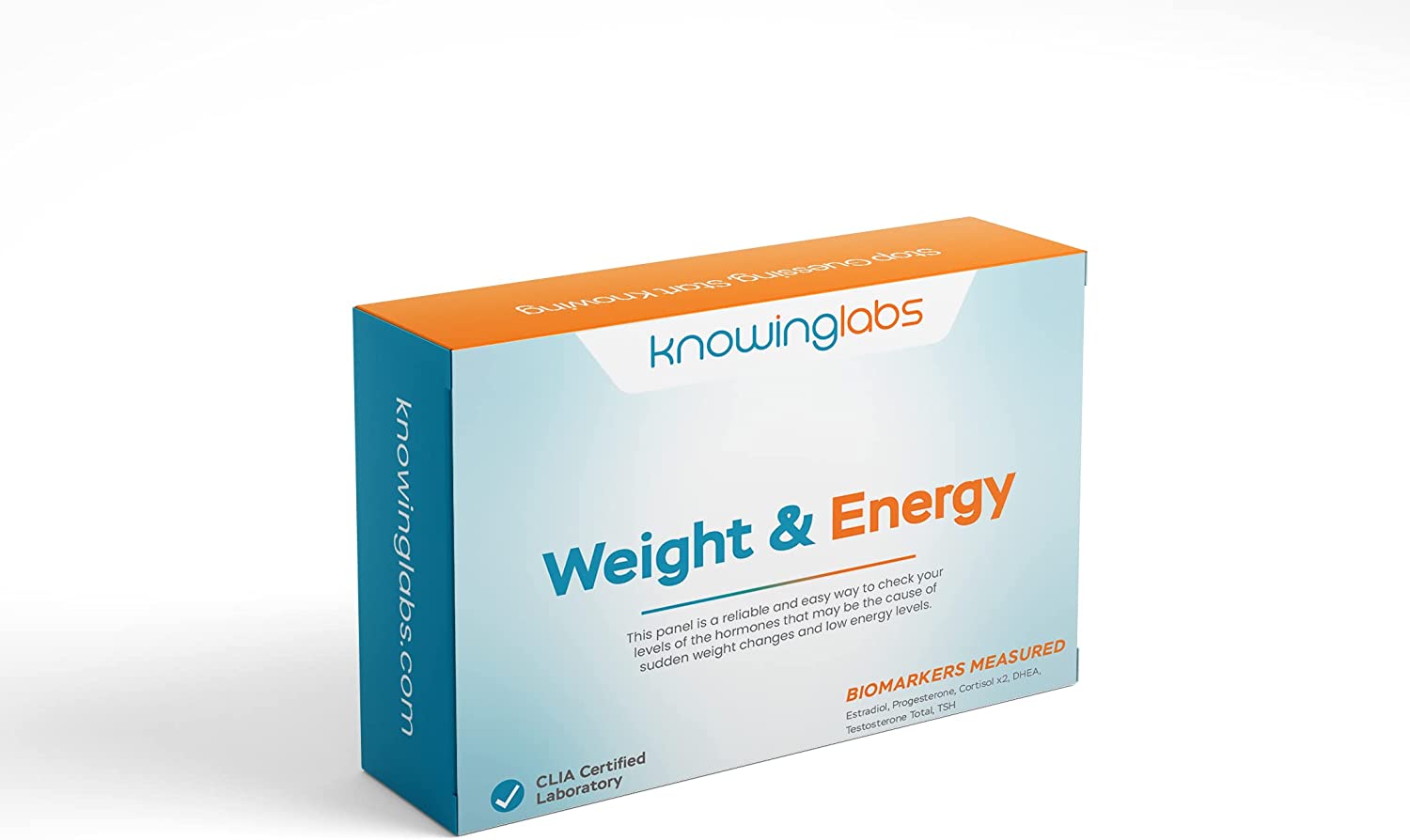 KnowingLabs Weight and Energy Test Panel | at Home Testing Kit | Metabolism Test | CLIA-Certified La