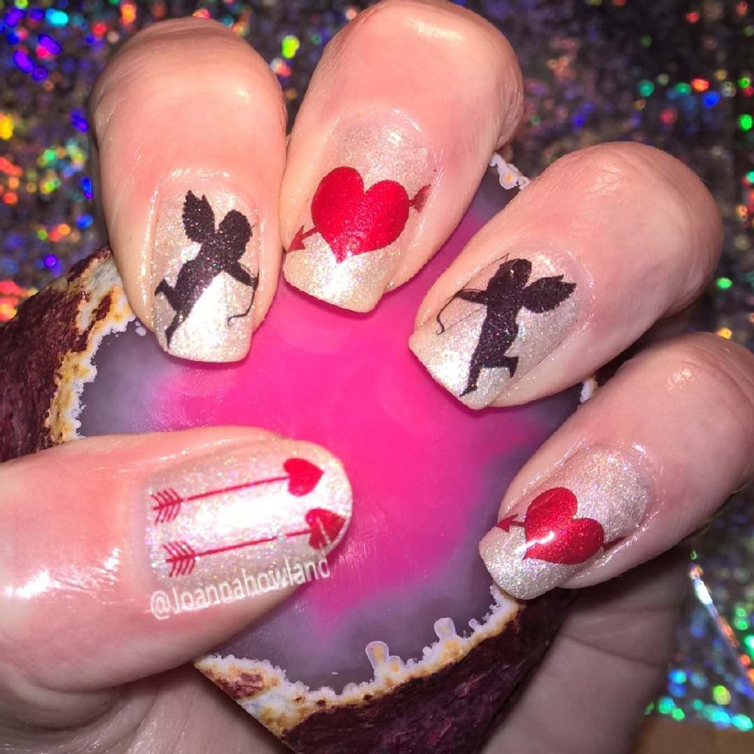 Heart Valentines Love Collection (36 Nail Vinyl Stencil c135 love)