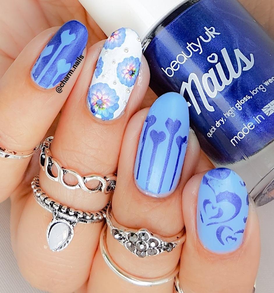 Heart Valentines Love Collection (36 Nail Vinyl Stencil c135 love)