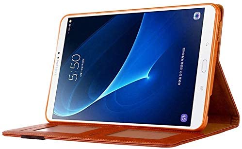 Jennyfly 10.5 inch Galaxy S6 Case,PU Leather Lightweight Smart Auto Wake/Sleep Built-in Pencil Slot 