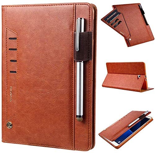 Jennyfly 10.5 inch Galaxy S6 Case,PU Leather Lightweight Smart Auto Wake/Sleep Built-in Pencil Slot 