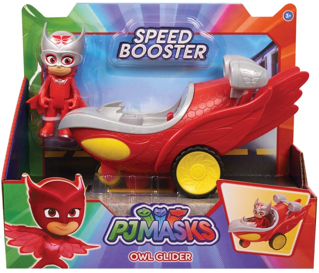 PJ Masks Speed Boosters Vehicles - Owlette, Red