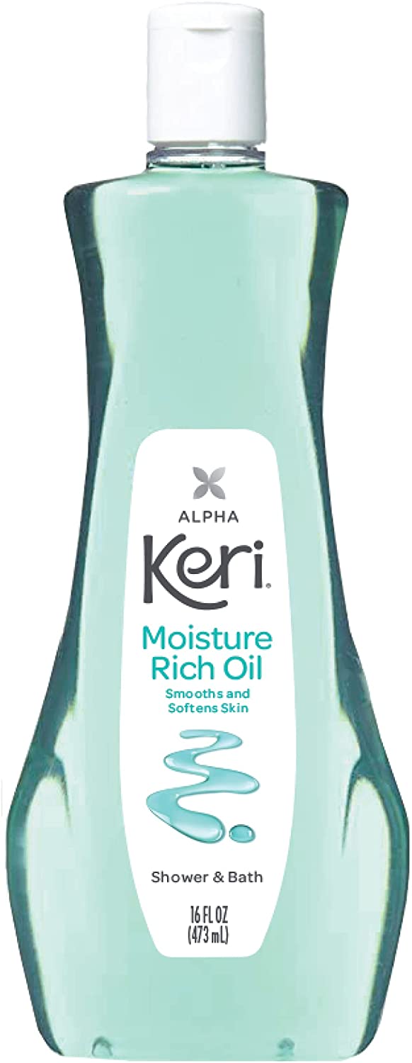 Keri Shower & Bath Moisture Rich Oil, Delicate, 16 Fl Oz