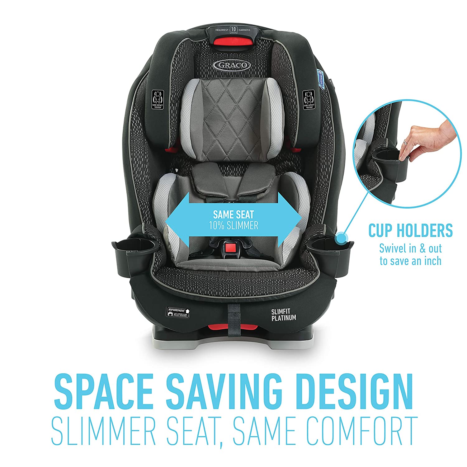 Graco Slimfit Platinum 3-in-1 Car Seat, Hurley