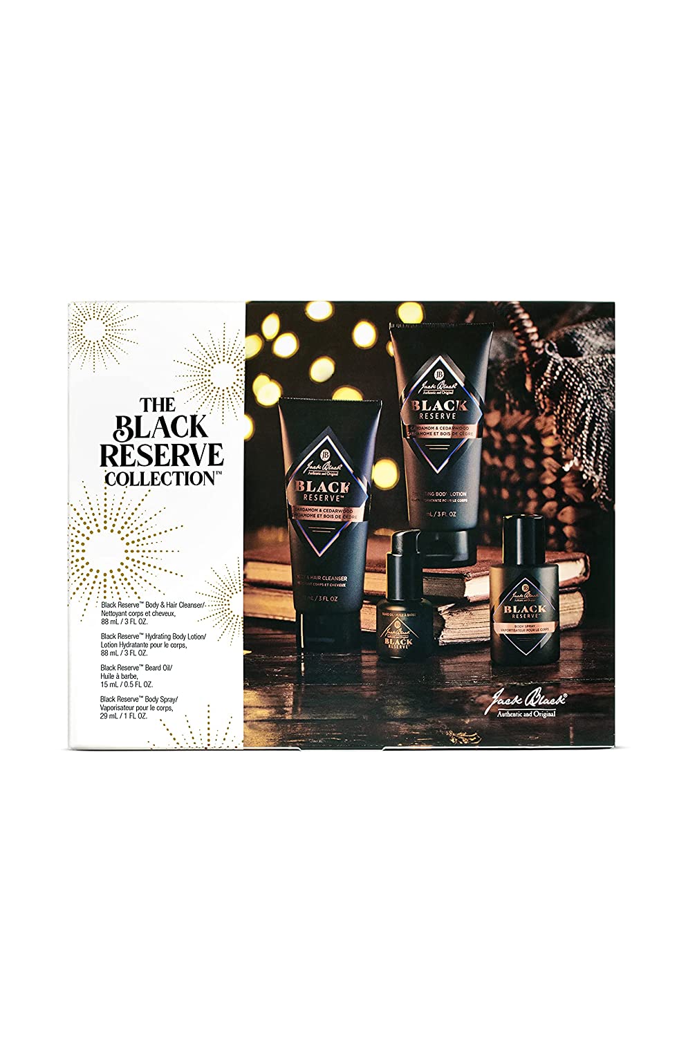 Jack Black Black Reserve Body & Hair Cleanser with Cardamom & Cedarwood