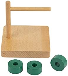 Adena Montessori Discs on Horizontal Dowel Montessori Toys for 12-18 Months Baby