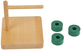 Adena Montessori Discs on Horizontal Dowel Montessori Toys for 12-18 Months Baby