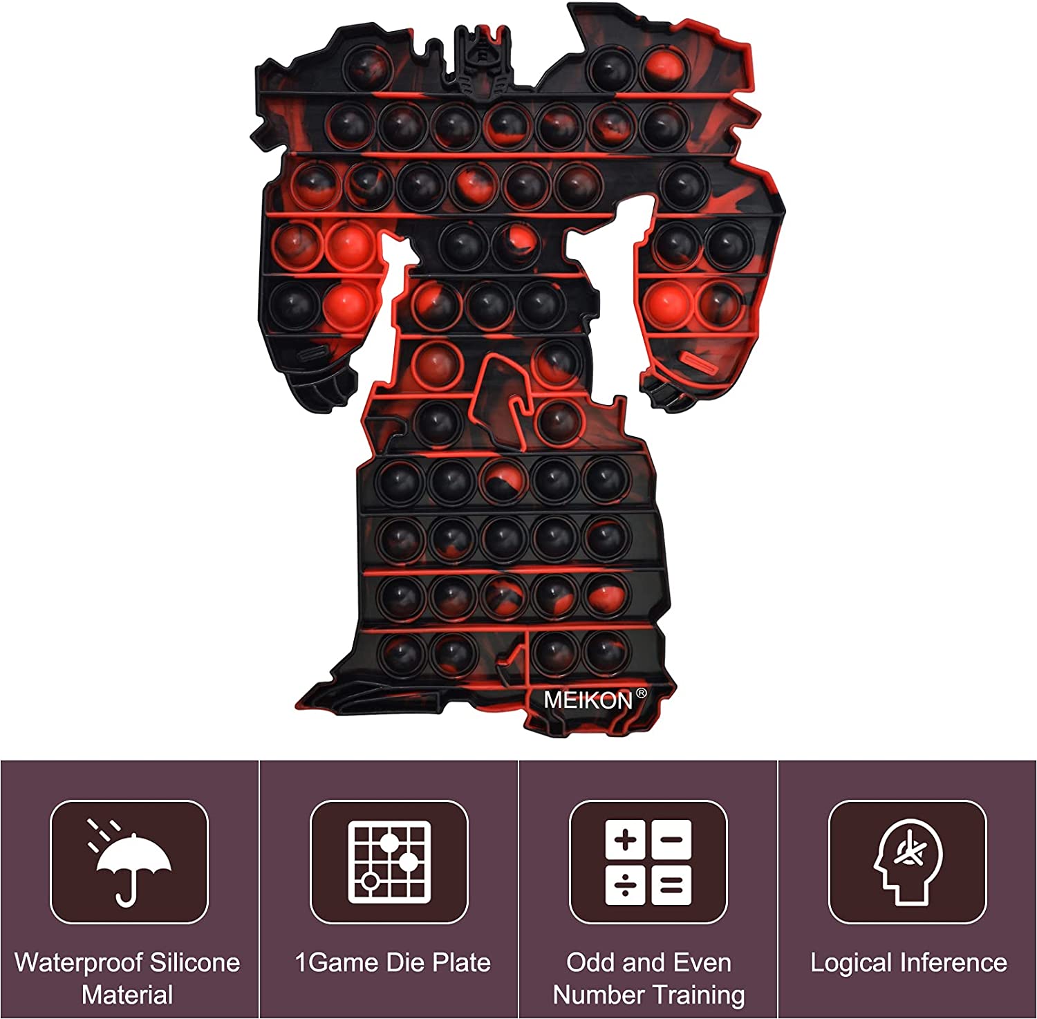 MEIKON Fidget Toys Fidgets Sensory Toys, Push Bubble Sensory Fidget Toys, Fidget Toy Silicone Stress