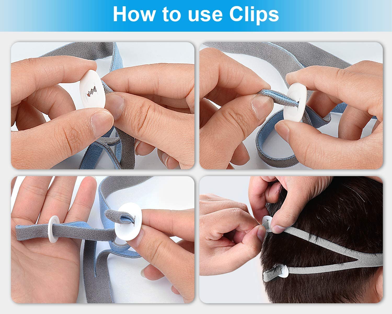 Replacement Headgear Compatible with ResMed Airfit P10 Nasal Pillow CPAP Mask Straps Included 3 Supe