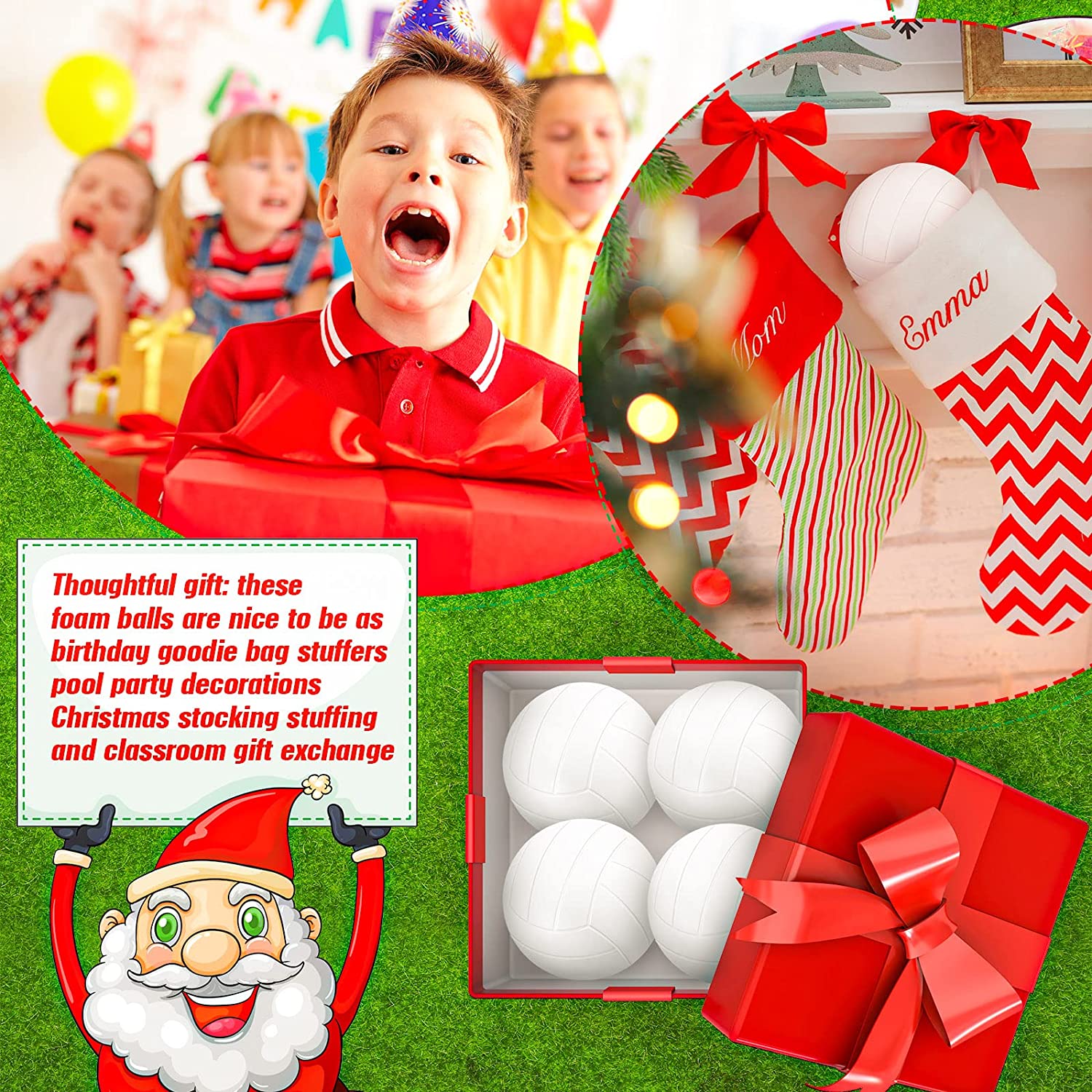 12 Pieces Mini Volleyball Stress Balls 2.5 Inch Foam Sports Stress Ball Soft Small Volleyball Toys V