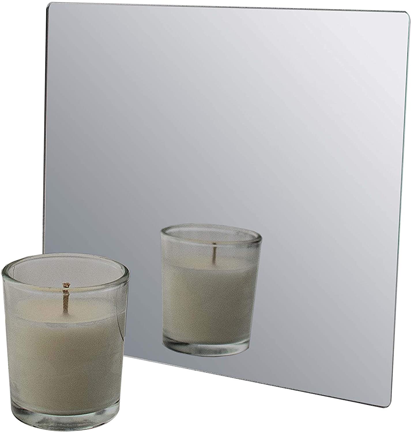Marketing Holders 6”W Sheet Mirror w/Rounded Corners DIY Wall Decor Vanity Home Architectural Desi