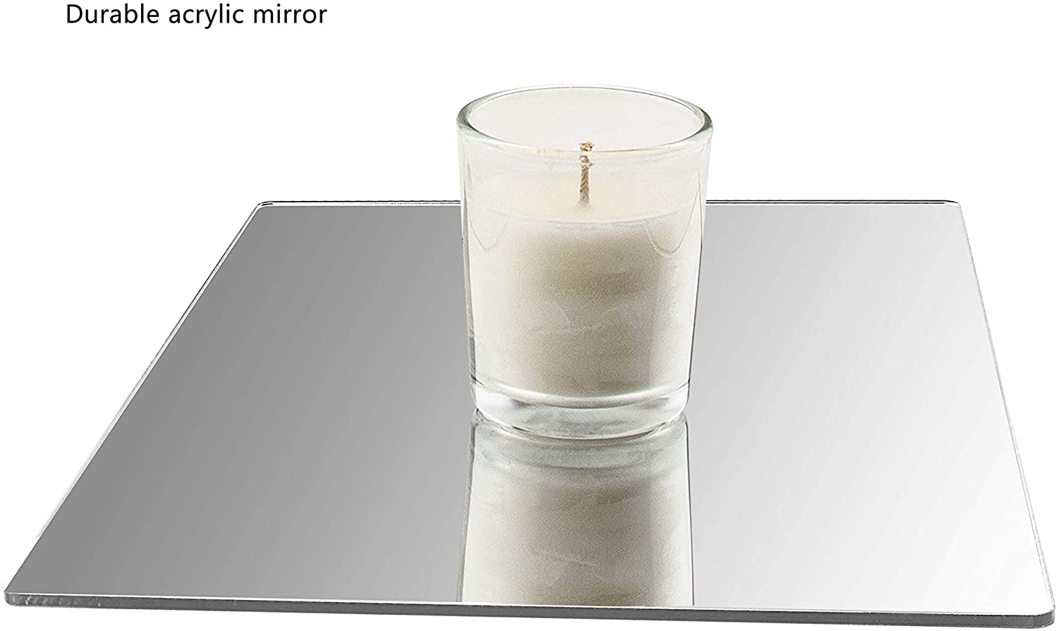 Marketing Holders 6”W Sheet Mirror w/Rounded Corners DIY Wall Decor Vanity Home Architectural Desi