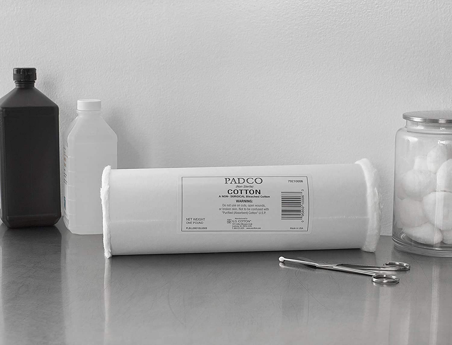 U.S. Cotton Padco Non-sterile Cotton Roll, 1-Pound