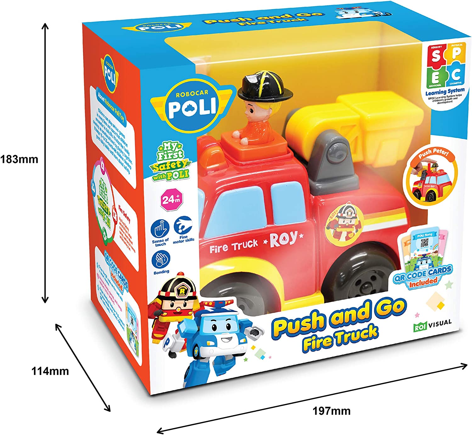 Robocar Poli - Push and go fire Truck