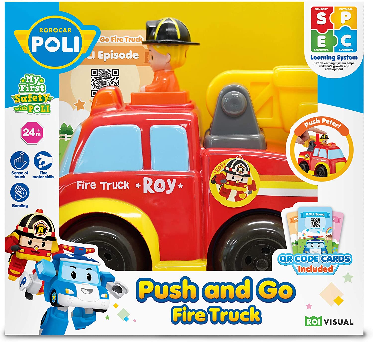 Robocar Poli - Push and go fire Truck