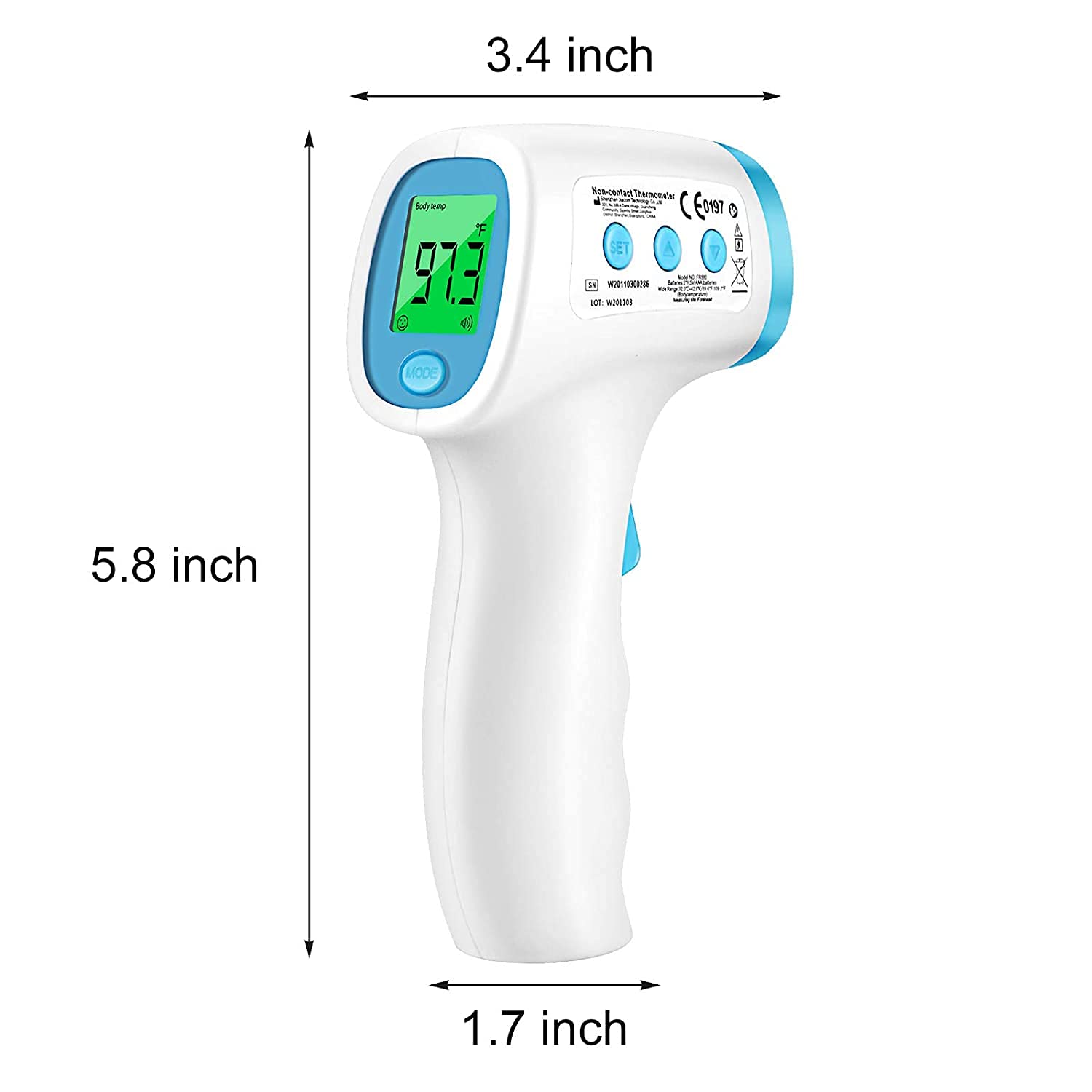 Infrared Thermometer Touchless Forehead Thermometer for Adults. 3 in 1 Digital Thermometer for Body 