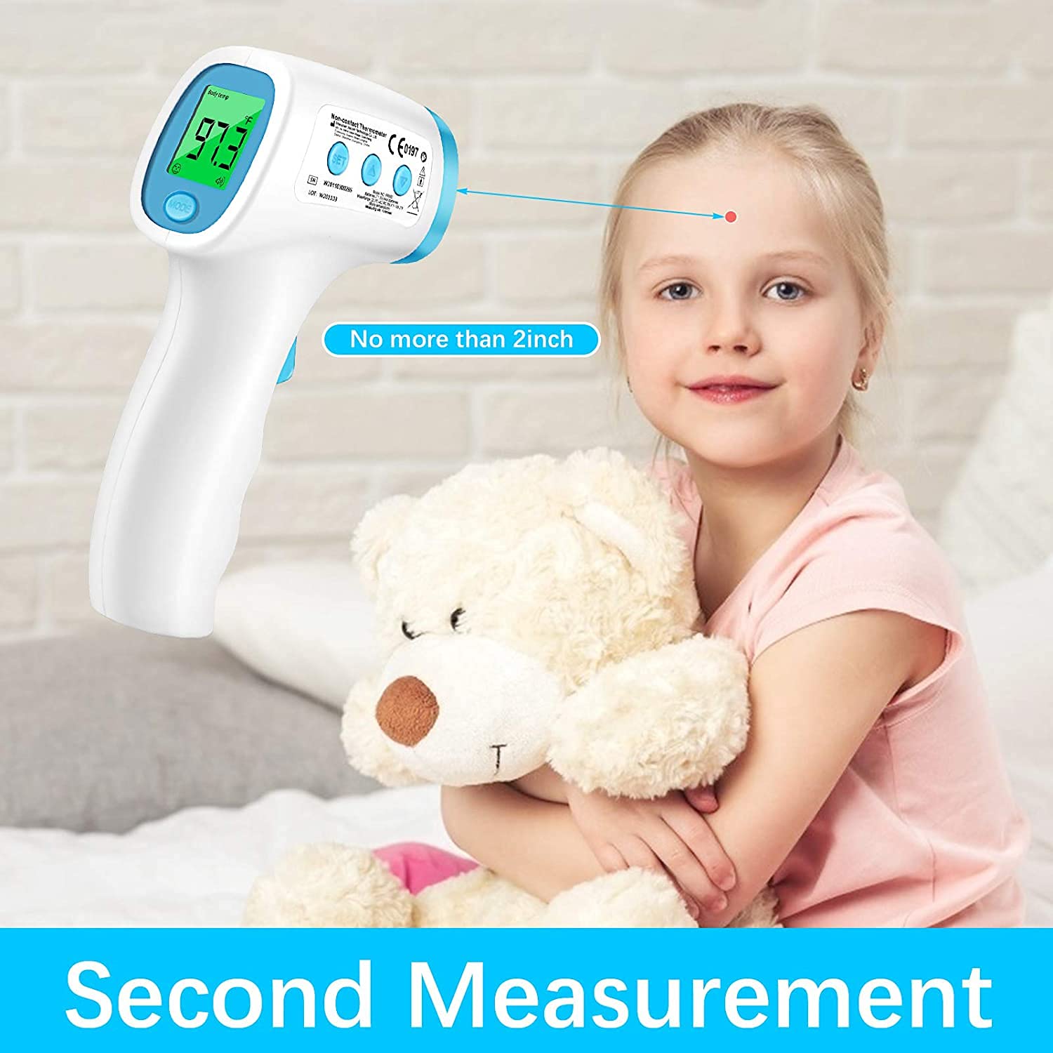 Infrared Thermometer Touchless Forehead Thermometer for Adults. 3 in 1 Digital Thermometer for Body 