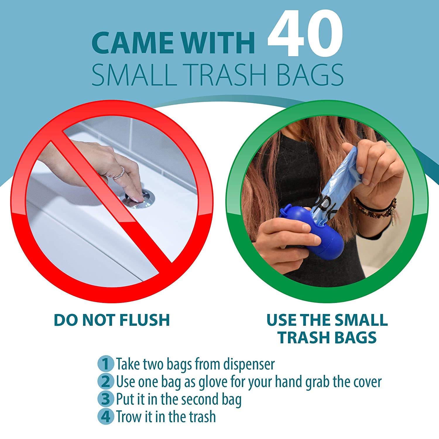 Toilet Seat Covers Disposable - Soft, Extra Large, Non-Woven Waterproof Film, Non-Slip Adhesive - Po