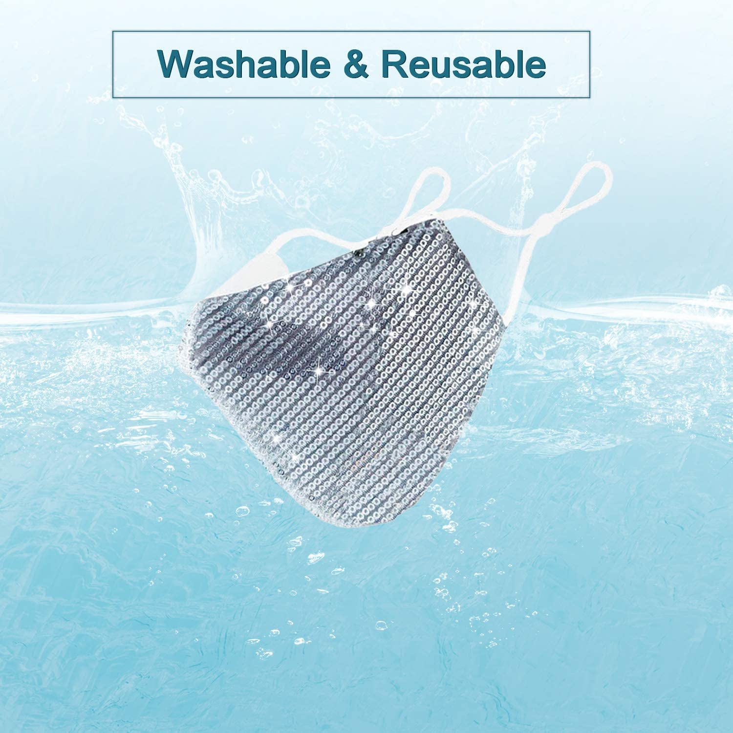 Halloween Christmas Masquerade Mask for Women Bling Sequins Fashion Party Face Mask for Girls