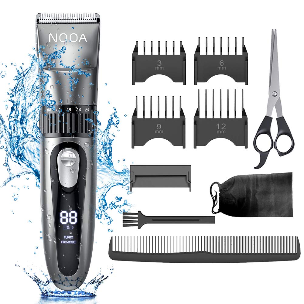 NOOA Cordless Hair Clippers for Men Hair Trimmer Haircut Kit, Rechargeable Mens Beard Trimmer Comple