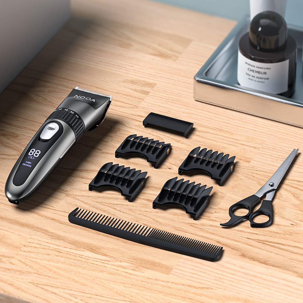NOOA Cordless Hair Clippers for Men Hair Trimmer Haircut Kit, Rechargeable Mens Beard Trimmer Comple