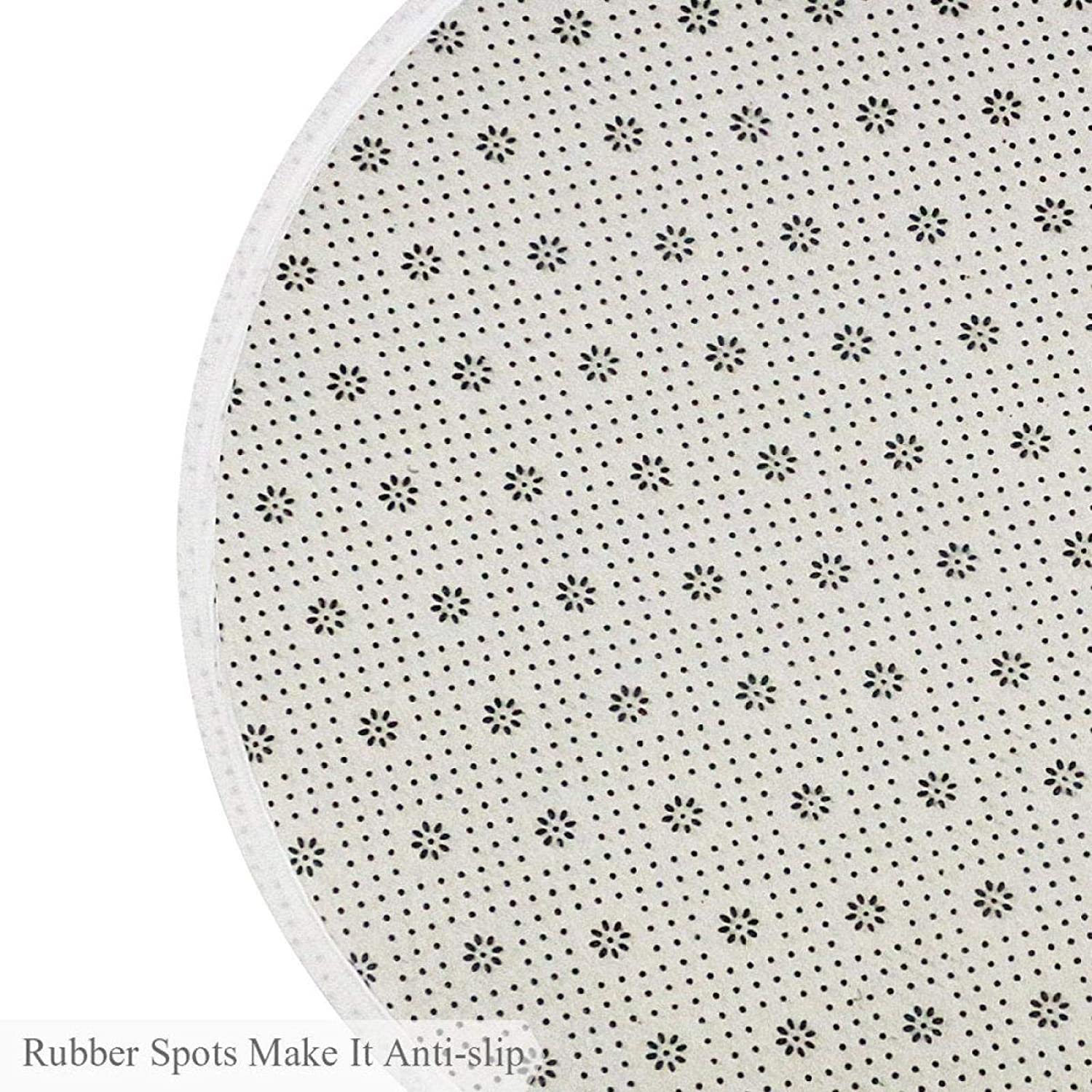 Dog Butterfly Children Carpet Soft Comfy Round Carpet Bathroom Living Room Non Slip pad for Room Dec