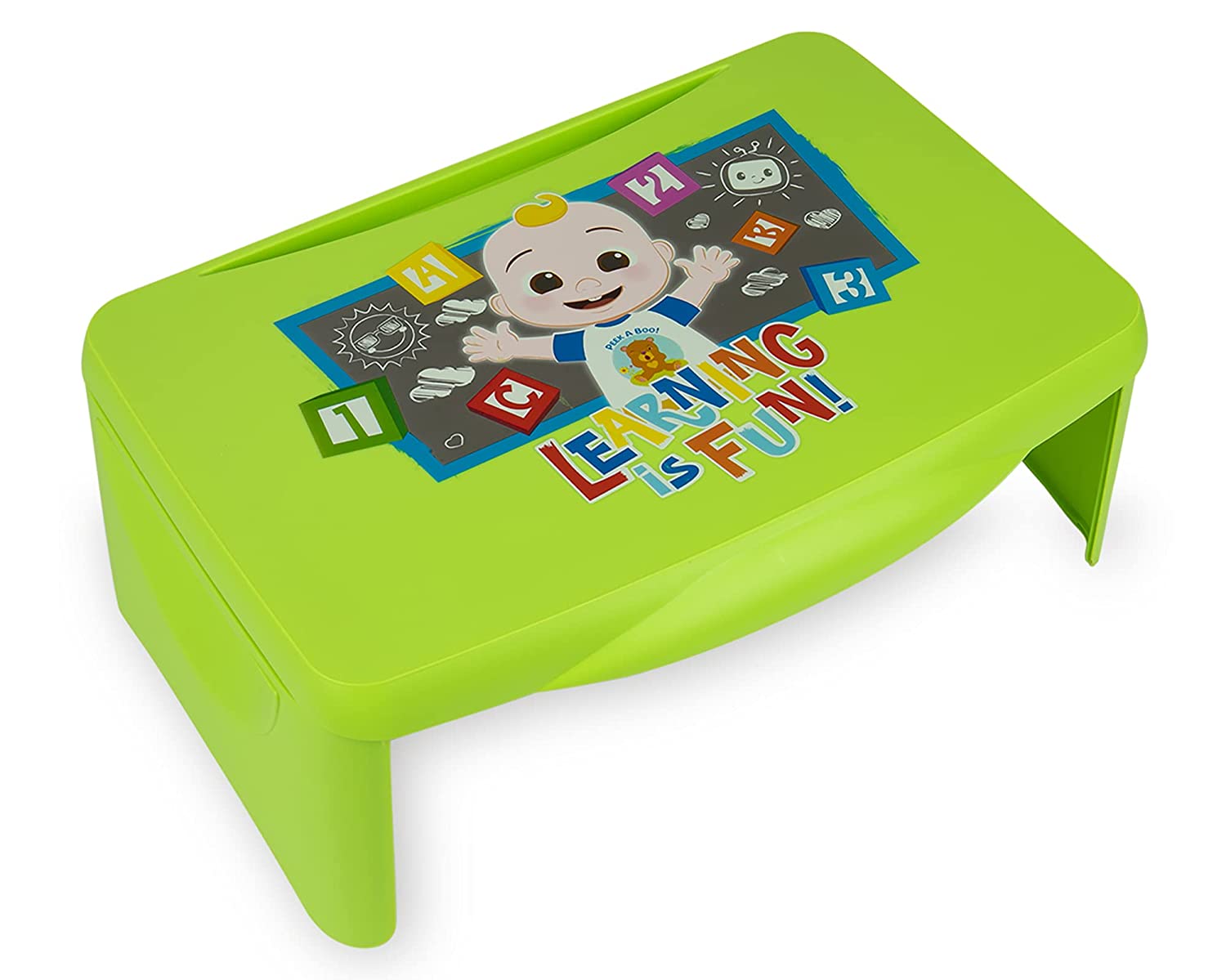 Kids Lap Desk with Storage Folding Lid and Collapsible