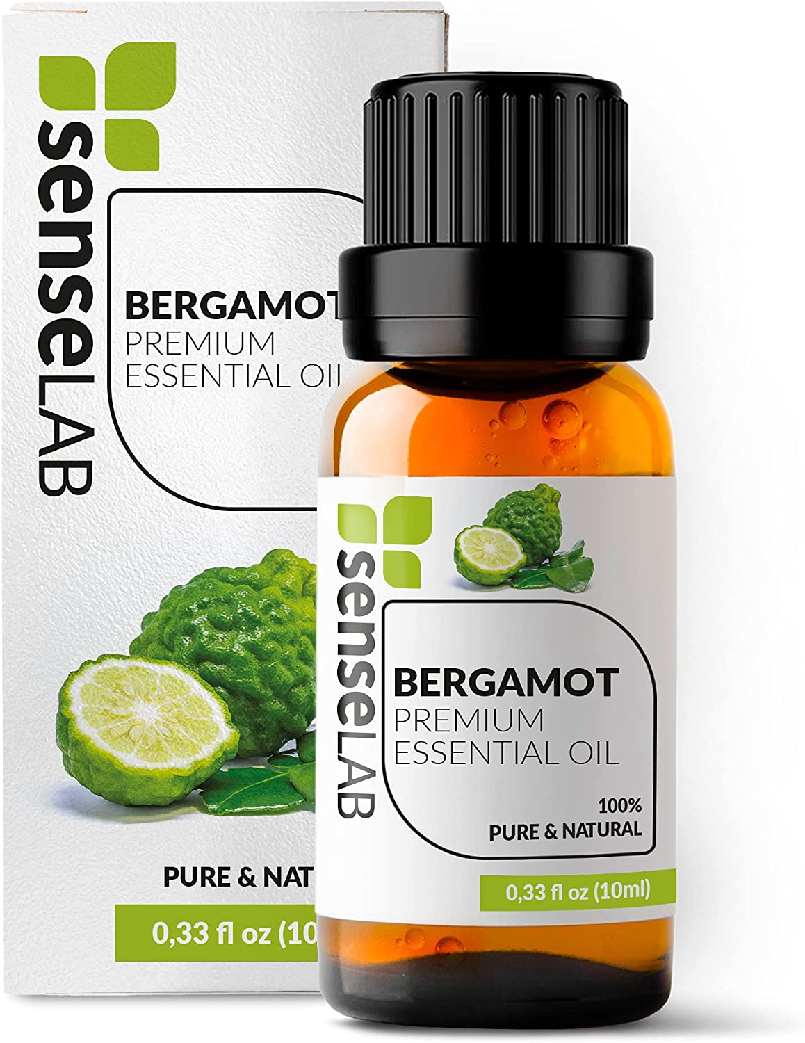 SenseLAB Bergamot Essential Oil - 100 % Pure Extract Bergamot Oil Therapeutic Grade - Hair Care Oil