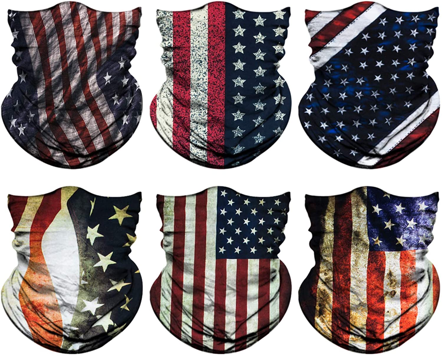 Neck Gaiter, Magic Headband Sport Headwear Elastic Face Mask Bandana Scarf UV Resistence Balaclava,