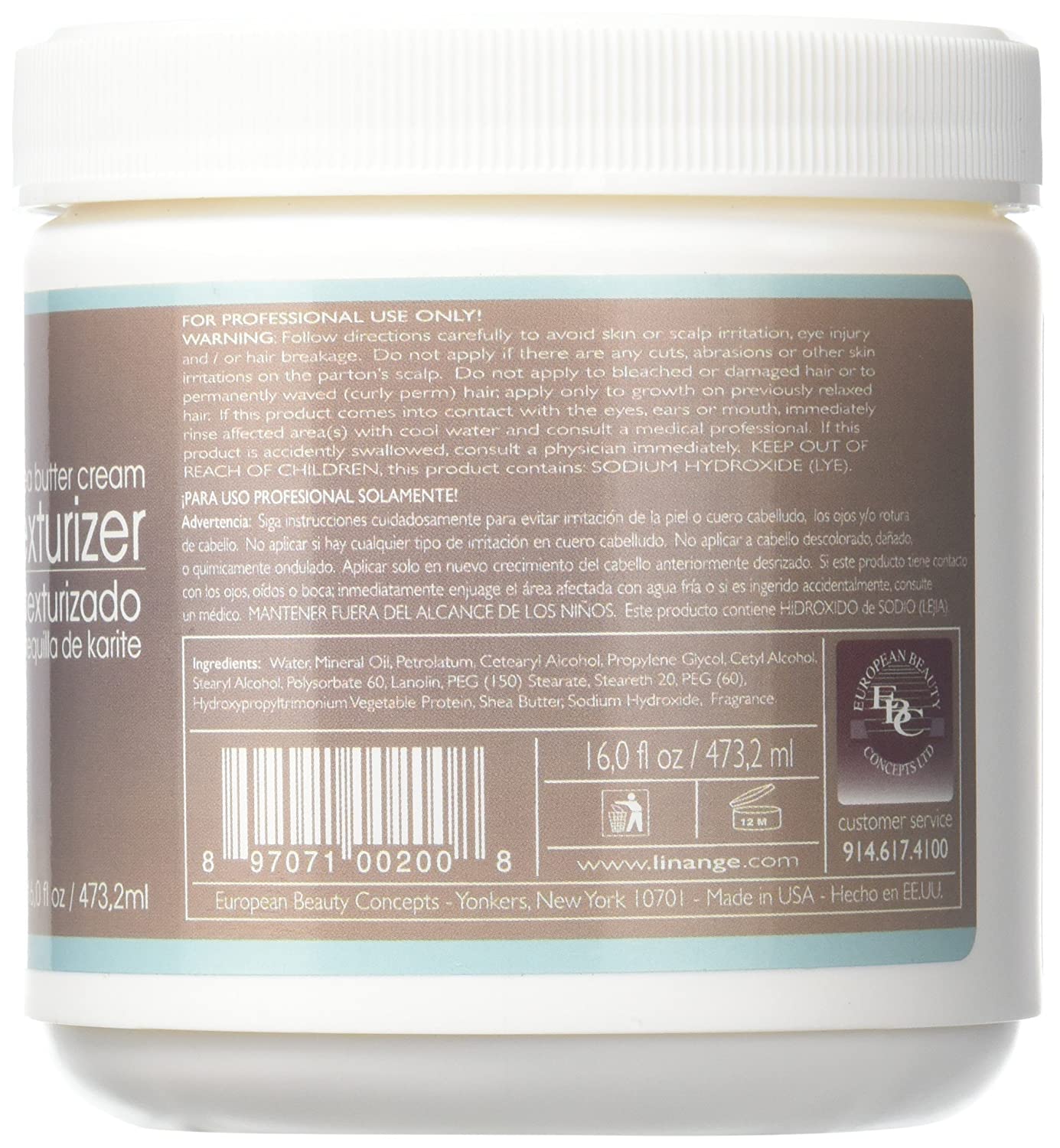 Linange Alter Ego Shea Butter Texturizer, 16 Ounce